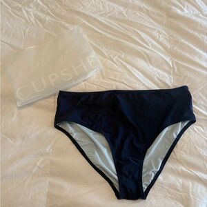 Cupshe Deep Blue Bikini Bottom NWTF